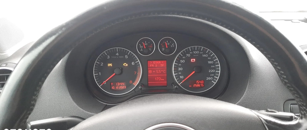 Audi A3 cena 12500 przebieg: 258675, rok produkcji 2004 z Kraków małe 277